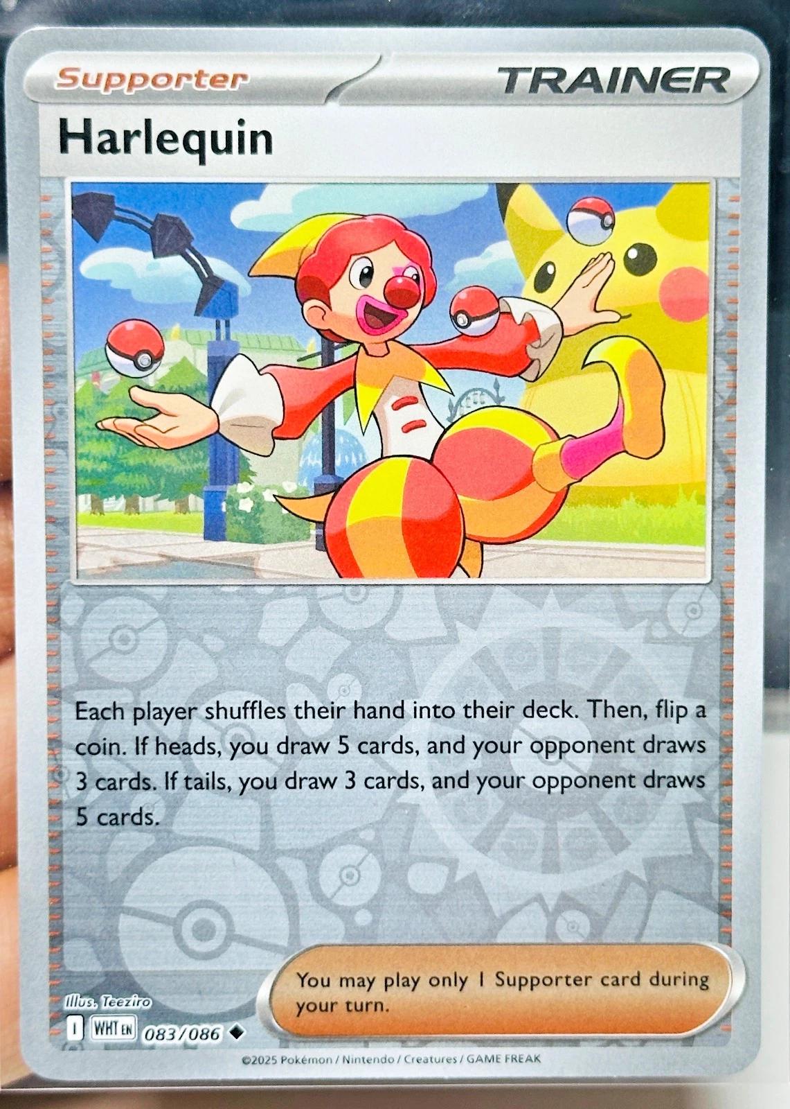 White Flare Harlequin [Reverse] Pokémon card